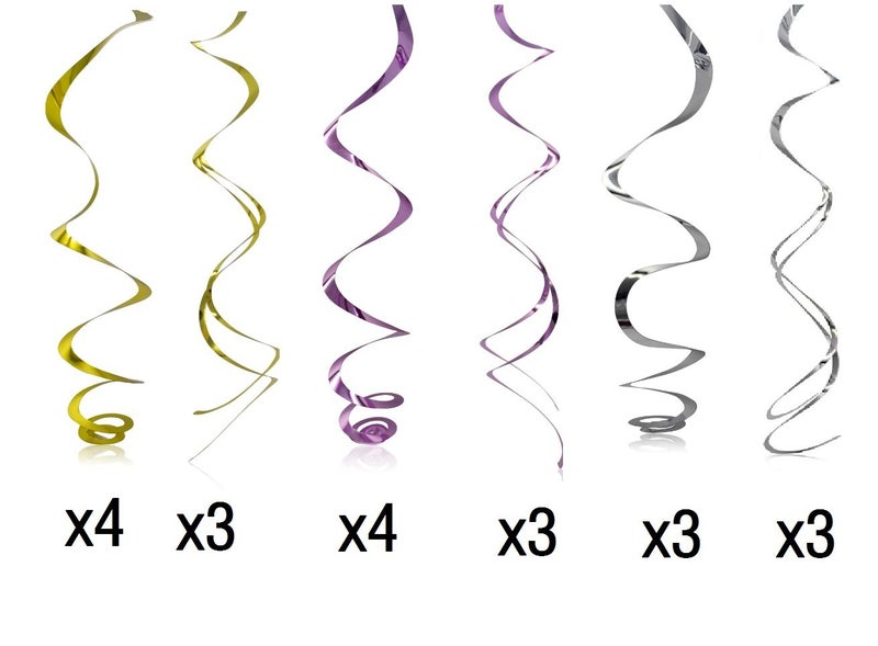 klmars 30 Ct Unicorn Hanging Swirl Decorations-Unicorn Party Decorations-Unicorn Birthday Party Supplies - Image 3